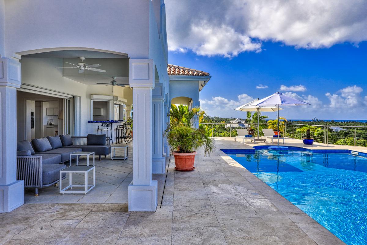 Location villa Saint Martin Terres Basses - villa 4 chambres 8 personnes - A 300m de la plage de Baie aux Prunes - Piscine et Vue mer (13)